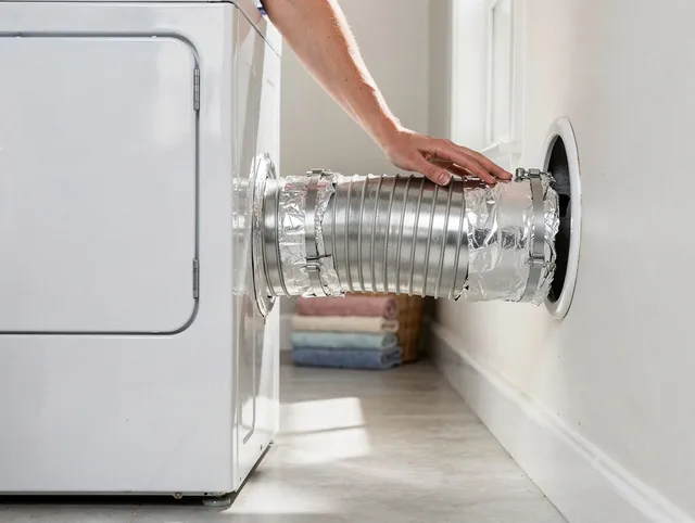 Professional dryer vent hose installation by Wilmington Island Dryer Vent Cleaning in Wilmington Island