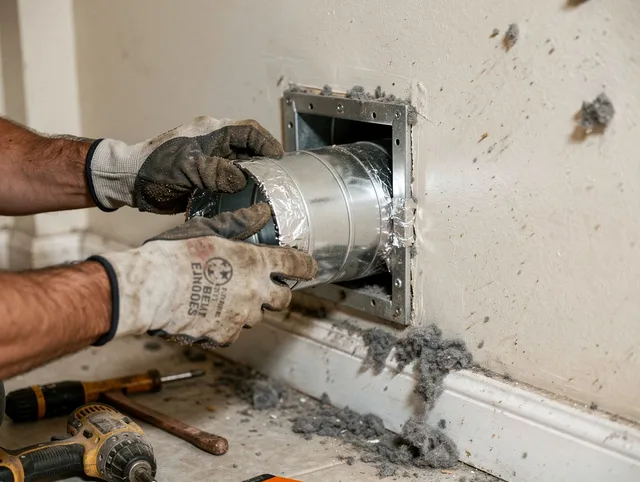 Professional dryer vent repair and installation by Wilmington Island Dryer Vent Cleaning in Wilmington Island