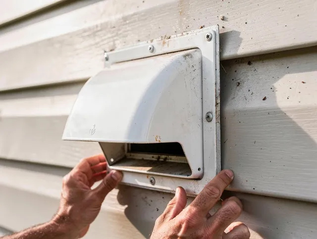 Wilmington Island Dryer Vent Cleaning technician delivering thorough residential dryer vent cleaning service in Wilmington Island